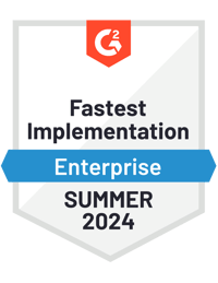 G2バッジ：Fastest Implementation